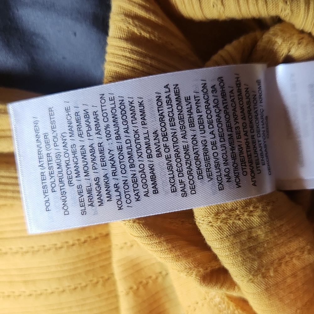 Lauren Ralph Lauren Mustard Button-Down Top - Picture 7 of 8